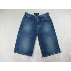 Ecko Unltd. Shorts Mens 30 Blue Jeans Denim Y2K Baggy Hip Hop Streetwear Casual*